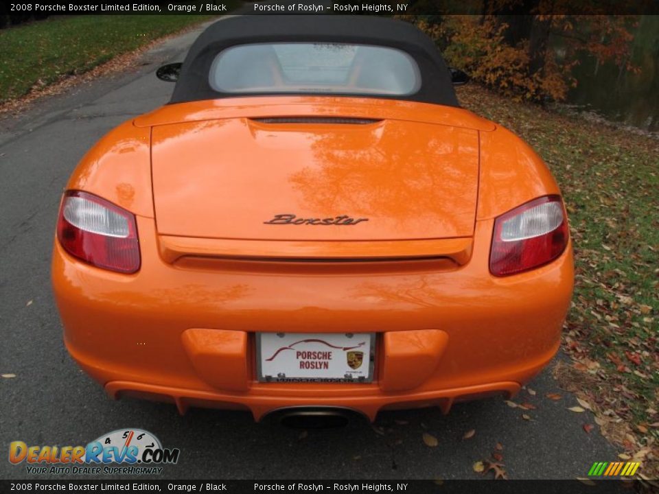 2008 Porsche Boxster Limited Edition Orange / Black Photo #5