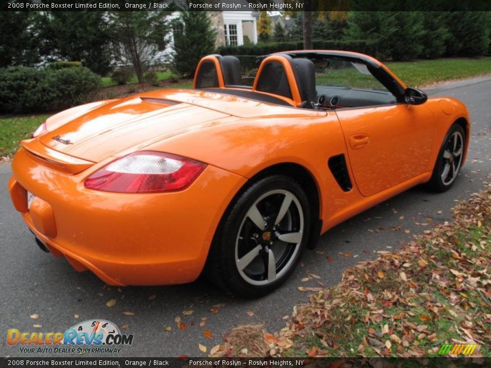 2008 Porsche Boxster Limited Edition Orange / Black Photo #6