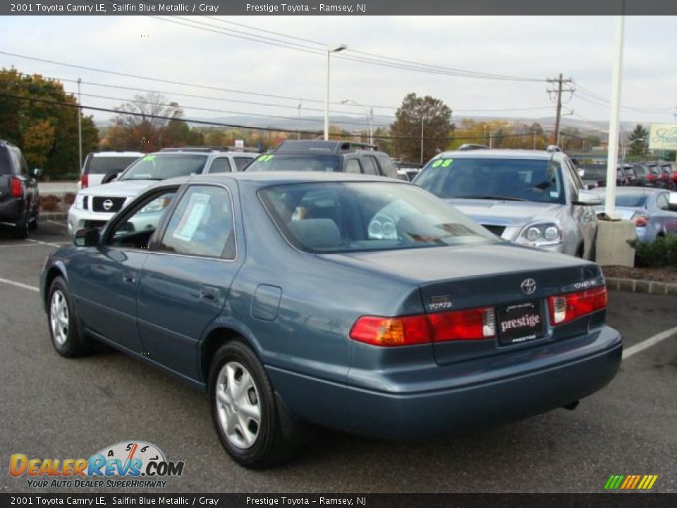 2001 Toyota Camry LE Sailfin Blue Metallic / Gray Photo #3