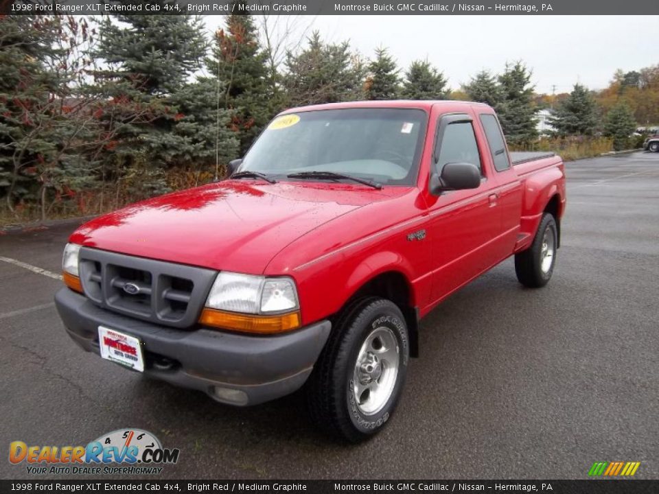 Front 3/4 View of 1998 Ford Ranger XLT Extended Cab 4x4 Photo #3