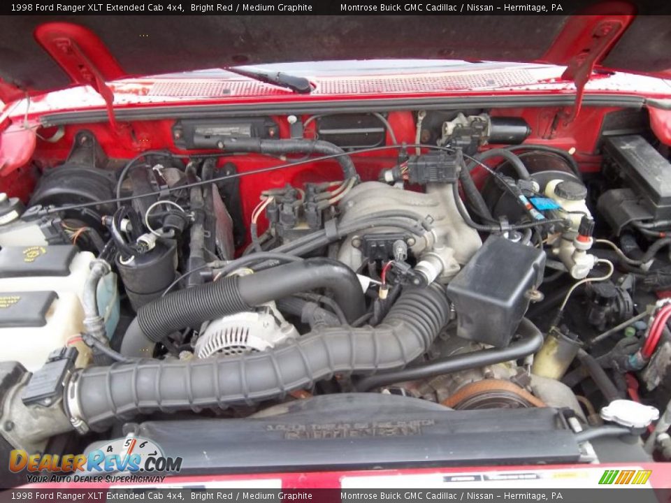 1998 Ford Ranger XLT Extended Cab 4x4 3.0 Liter OHV 12-Valve V6 Engine Photo #17