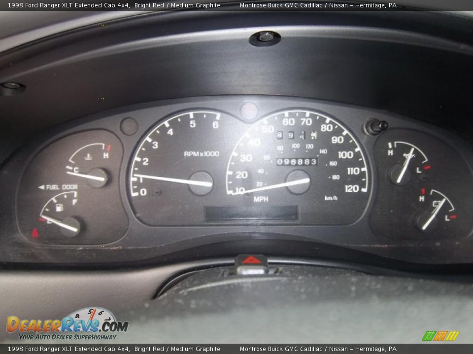 1998 Ford Ranger XLT Extended Cab 4x4 Gauges Photo #26