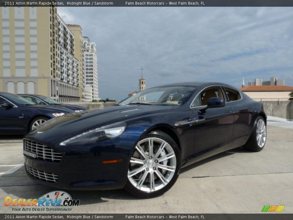 Front 3/4 View of 2011 Aston Martin Rapide Sedan Photo #1