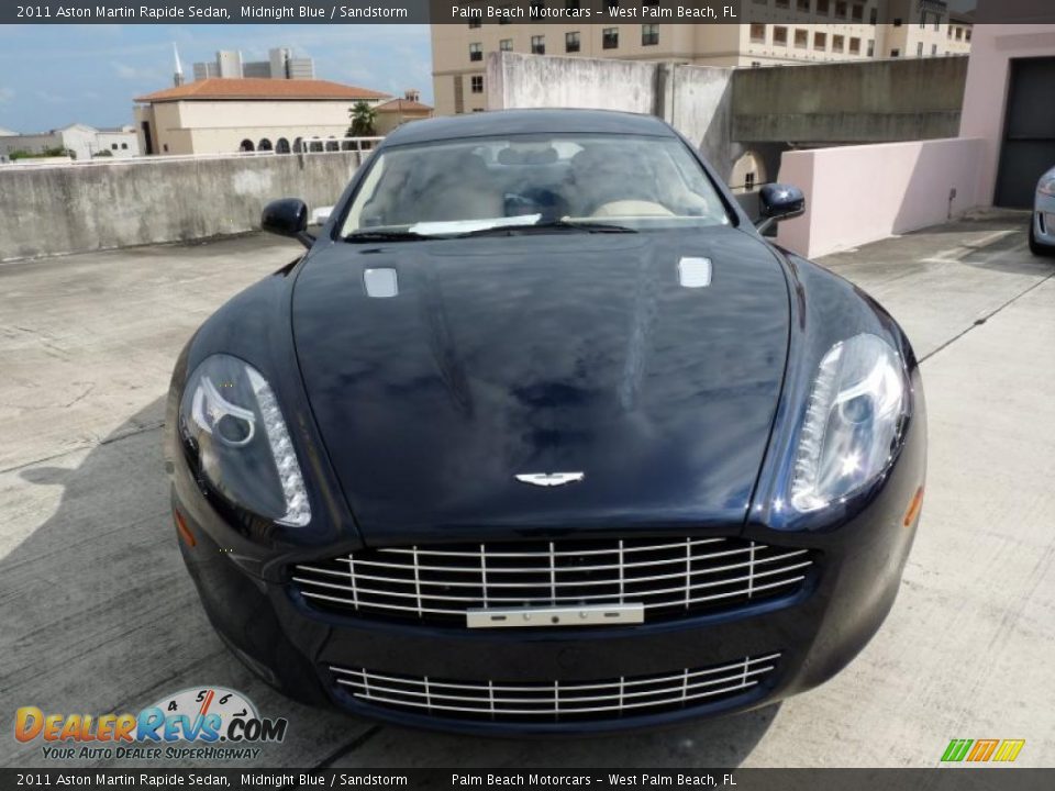 2011 Aston Martin Rapide Sedan Midnight Blue / Sandstorm Photo #2