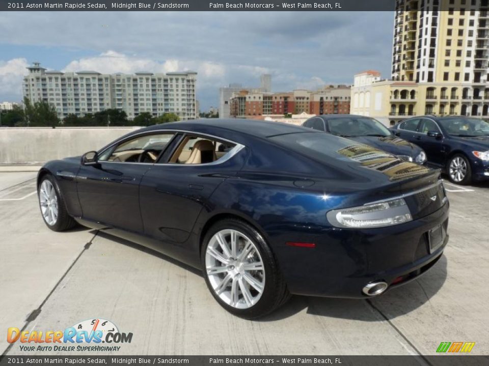 2011 Aston Martin Rapide Sedan Midnight Blue / Sandstorm Photo #5