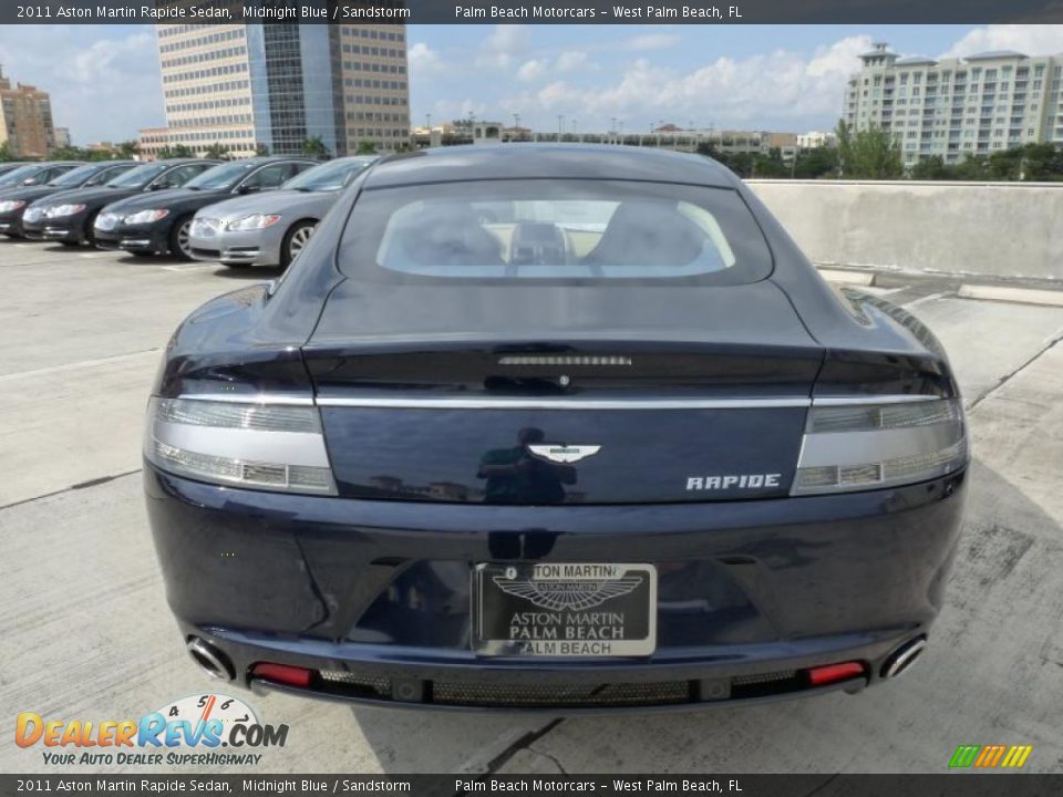 2011 Aston Martin Rapide Sedan Midnight Blue / Sandstorm Photo #6