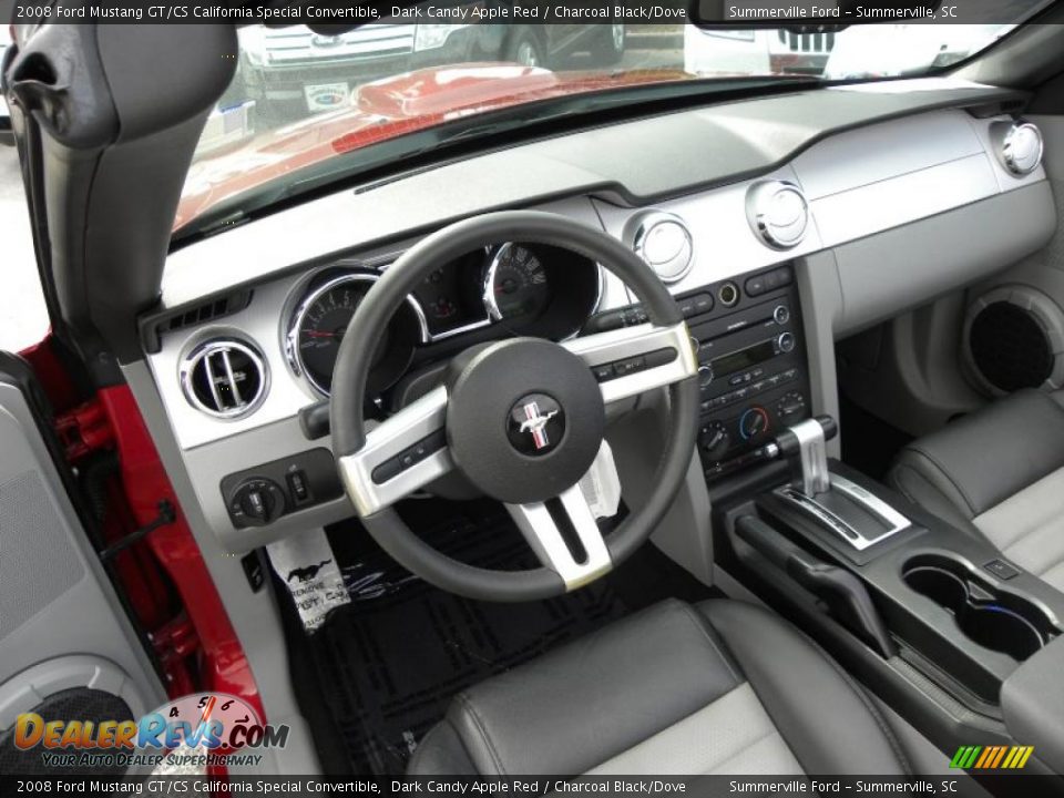 2008 Ford Mustang GT/CS California Special Convertible Dark Candy Apple Red / Charcoal Black/Dove Photo #3