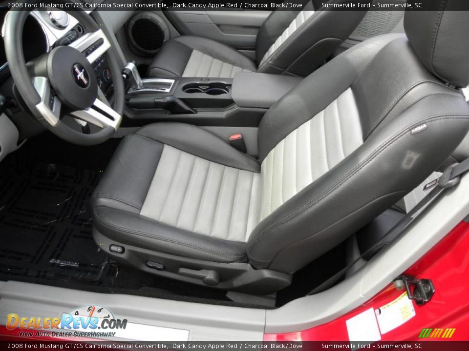 2008 Ford Mustang GT/CS California Special Convertible Dark Candy Apple Red / Charcoal Black/Dove Photo #4