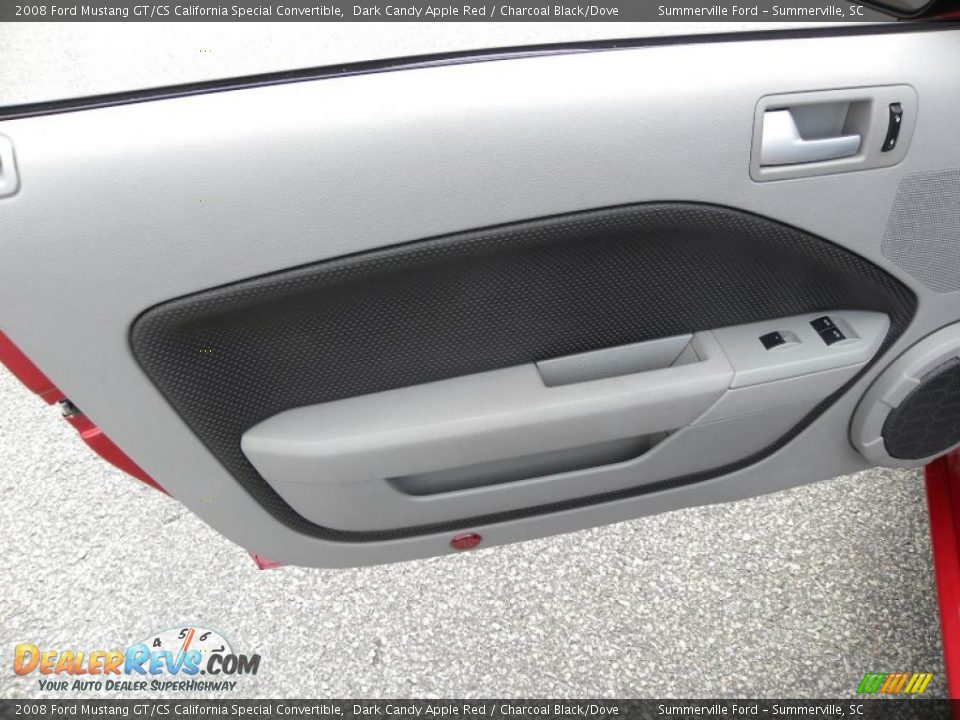 2008 Ford Mustang GT/CS California Special Convertible Dark Candy Apple Red / Charcoal Black/Dove Photo #6