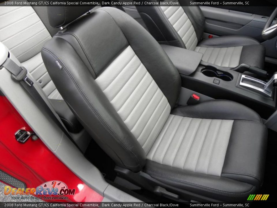 2008 Ford Mustang GT/CS California Special Convertible Dark Candy Apple Red / Charcoal Black/Dove Photo #7