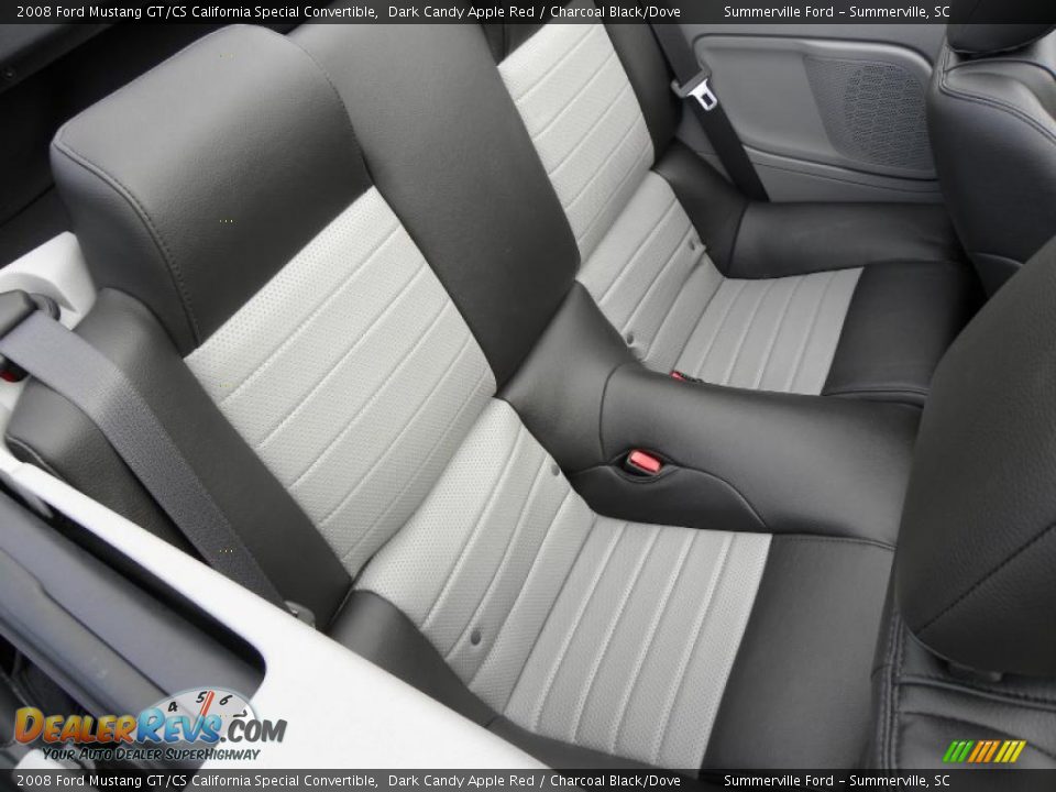 2008 Ford Mustang GT/CS California Special Convertible Dark Candy Apple Red / Charcoal Black/Dove Photo #8