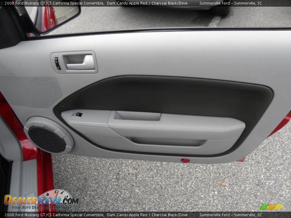2008 Ford Mustang GT/CS California Special Convertible Dark Candy Apple Red / Charcoal Black/Dove Photo #9