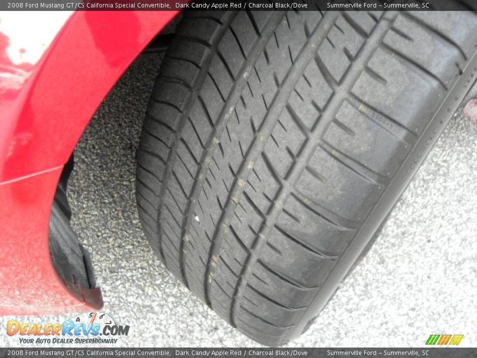 2008 Ford Mustang GT/CS California Special Convertible Dark Candy Apple Red / Charcoal Black/Dove Photo #15