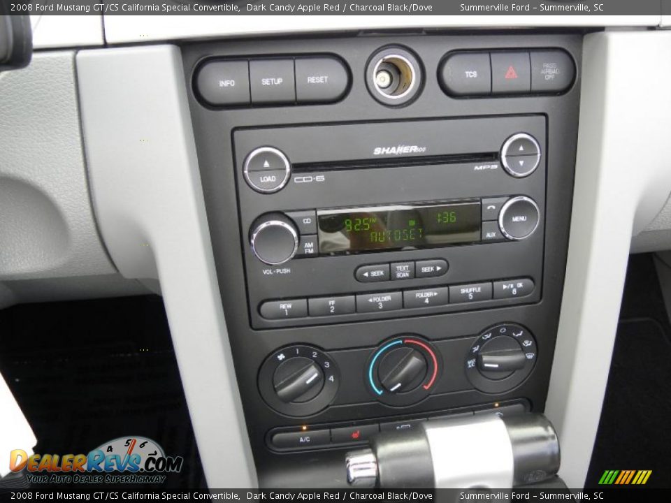 2008 Ford Mustang GT/CS California Special Convertible Dark Candy Apple Red / Charcoal Black/Dove Photo #18