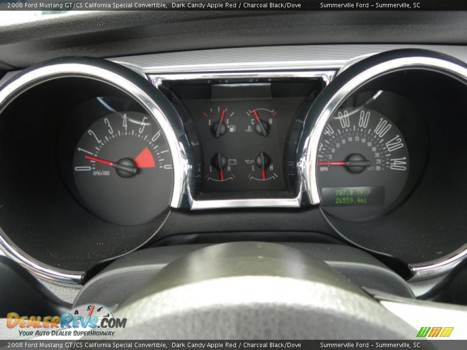 2008 Ford Mustang GT/CS California Special Convertible Dark Candy Apple Red / Charcoal Black/Dove Photo #19