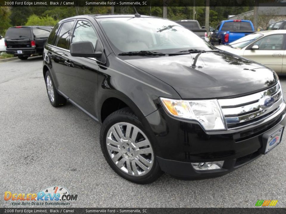 2008 Ford Edge Limited Black / Camel Photo #1