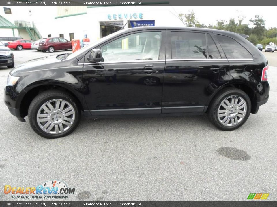 2008 Ford Edge Limited Black / Camel Photo #2