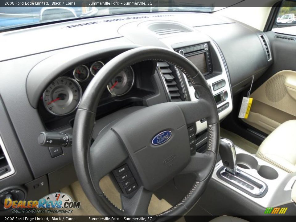 2008 Ford Edge Limited Black / Camel Photo #4