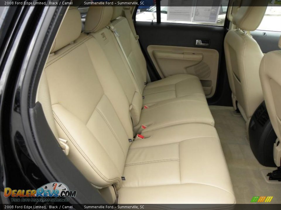 2008 Ford Edge Limited Black / Camel Photo #12