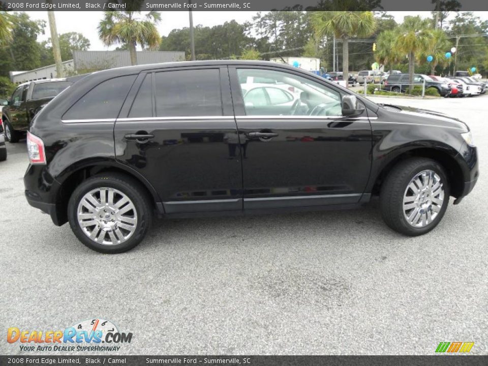 2008 Ford Edge Limited Black / Camel Photo #14