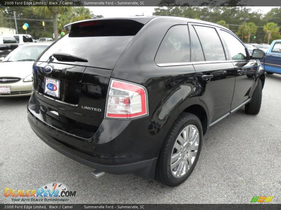 2008 Ford Edge Limited Black / Camel Photo #15