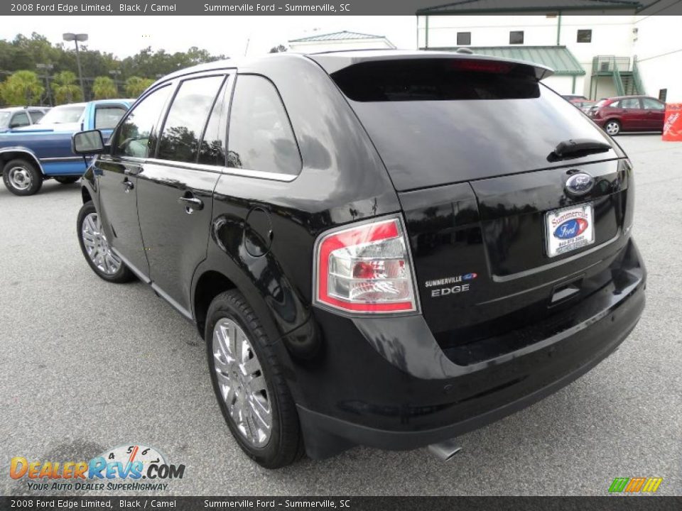 2008 Ford Edge Limited Black / Camel Photo #17