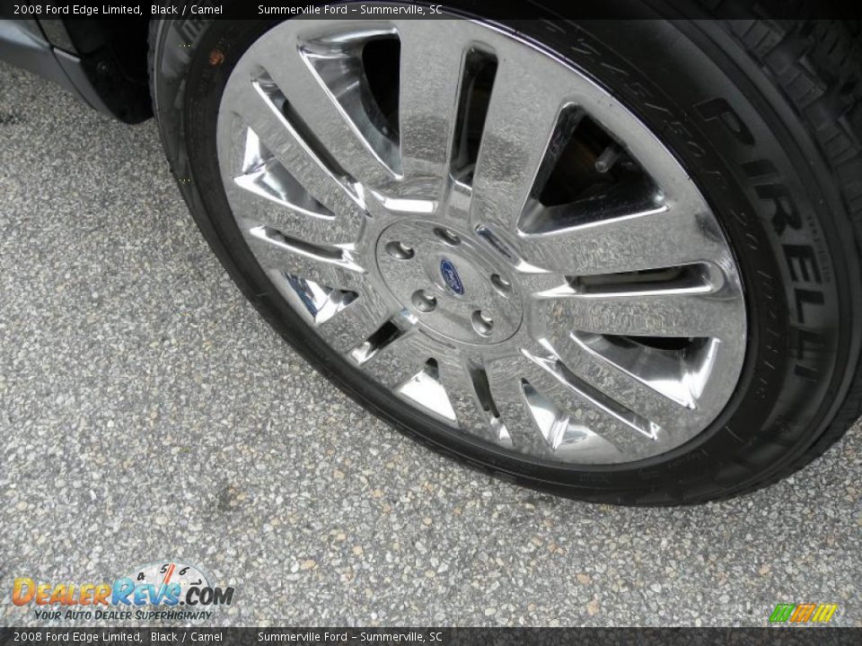 2008 Ford Edge Limited Black / Camel Photo #18