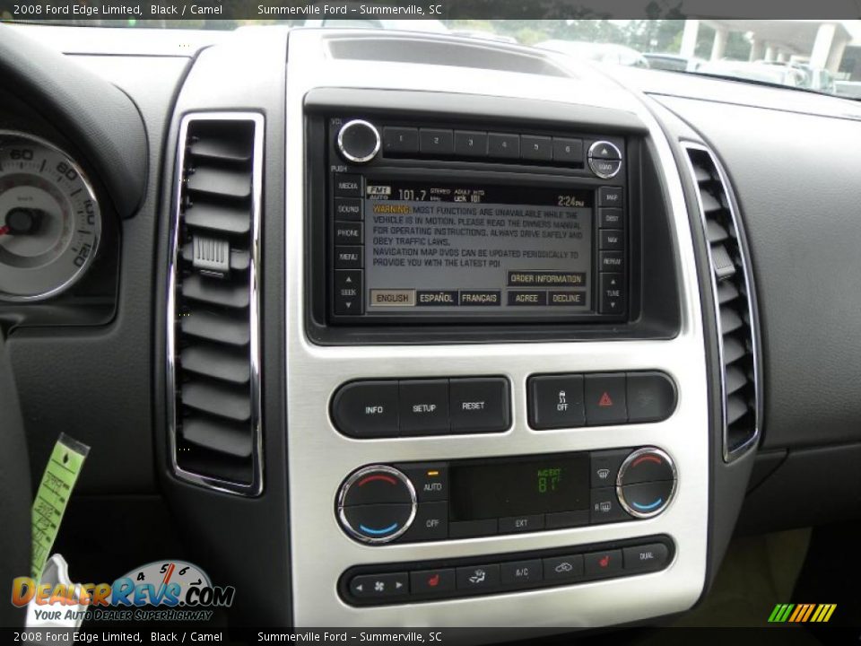 2008 Ford Edge Limited Black / Camel Photo #22