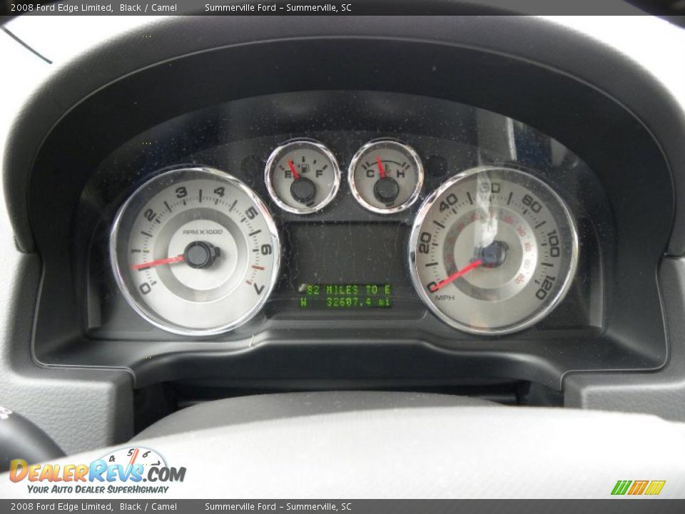 2008 Ford Edge Limited Black / Camel Photo #24