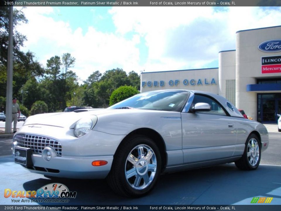 2005 Ford Thunderbird Premium Roadster Platinum Silver Metallic / Black Ink Photo #1