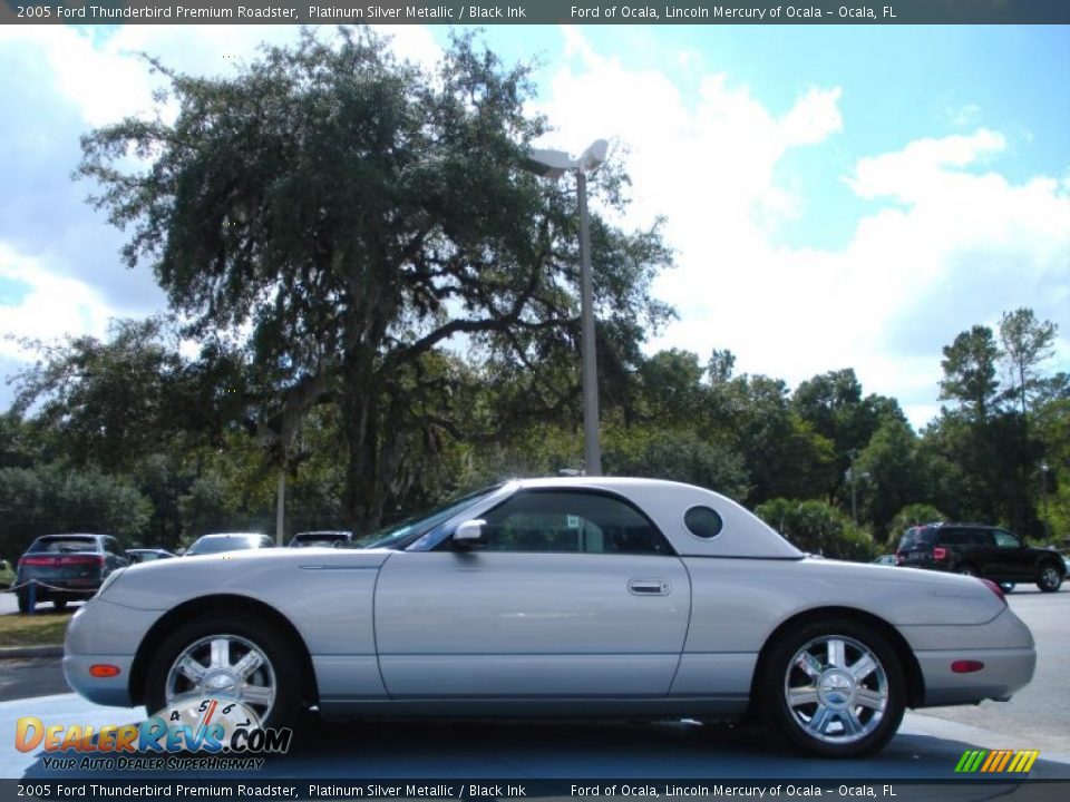 Platinum Silver Metallic 2005 Ford Thunderbird Premium Roadster Photo #2