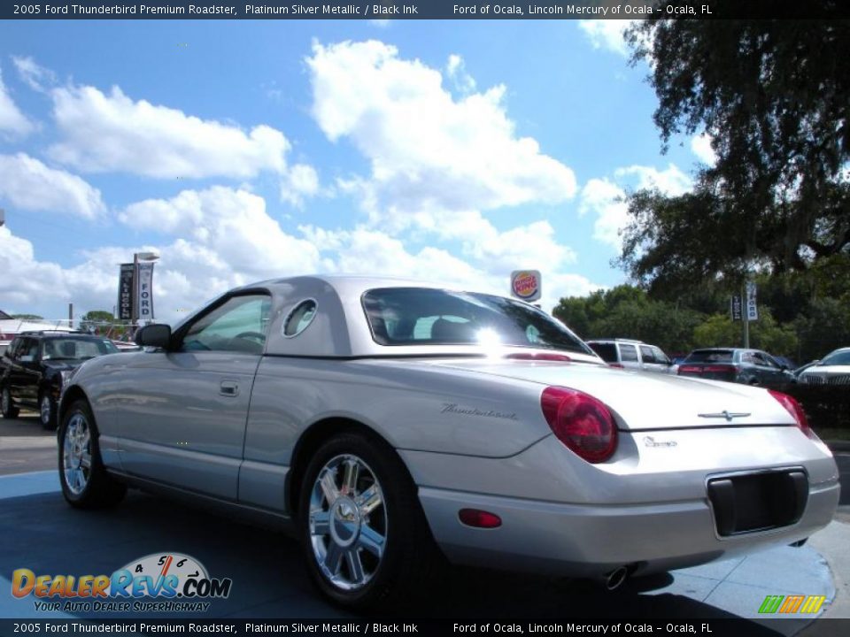 2005 Ford Thunderbird Premium Roadster Platinum Silver Metallic / Black Ink Photo #3