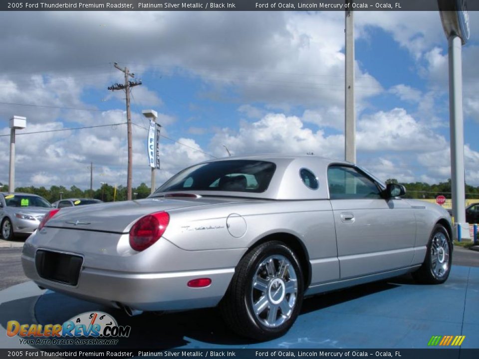 2005 Ford Thunderbird Premium Roadster Platinum Silver Metallic / Black Ink Photo #5