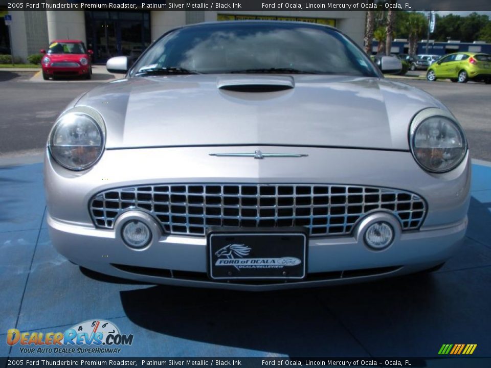 2005 Ford Thunderbird Premium Roadster Platinum Silver Metallic / Black Ink Photo #8