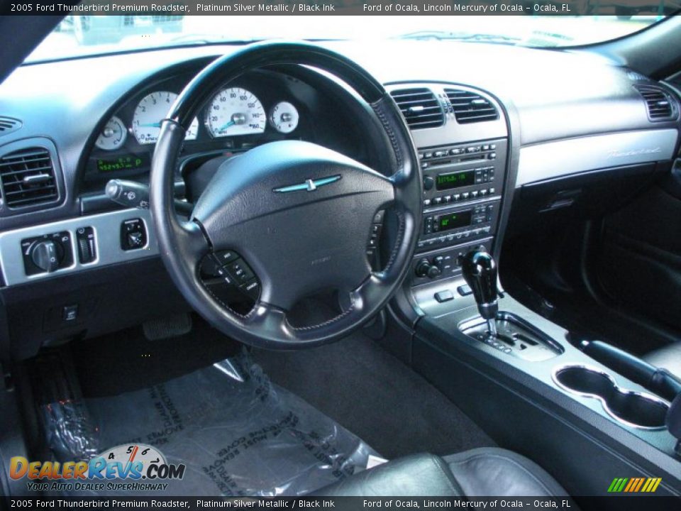 Black Ink Interior - 2005 Ford Thunderbird Premium Roadster Photo #17