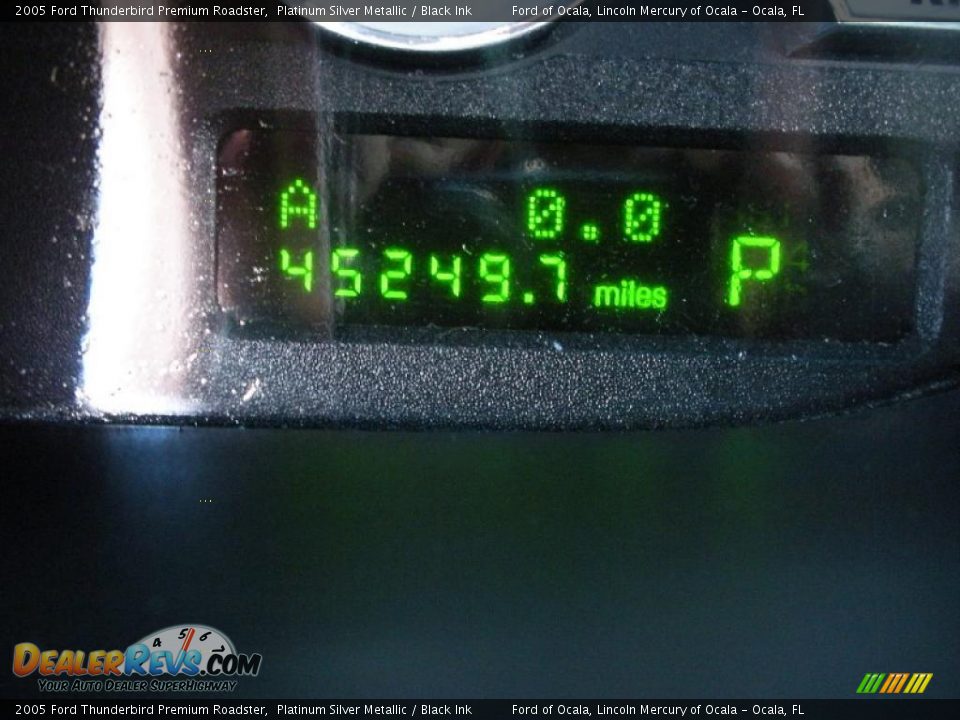 2005 Ford Thunderbird Premium Roadster Platinum Silver Metallic / Black Ink Photo #19