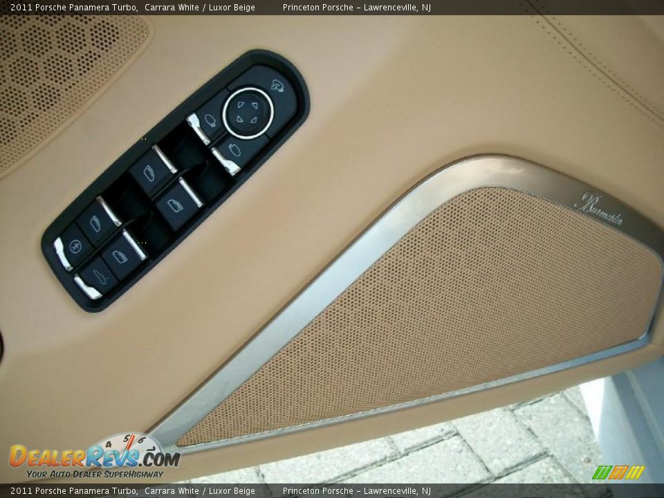 2011 Porsche Panamera Turbo Carrara White / Luxor Beige Photo #10