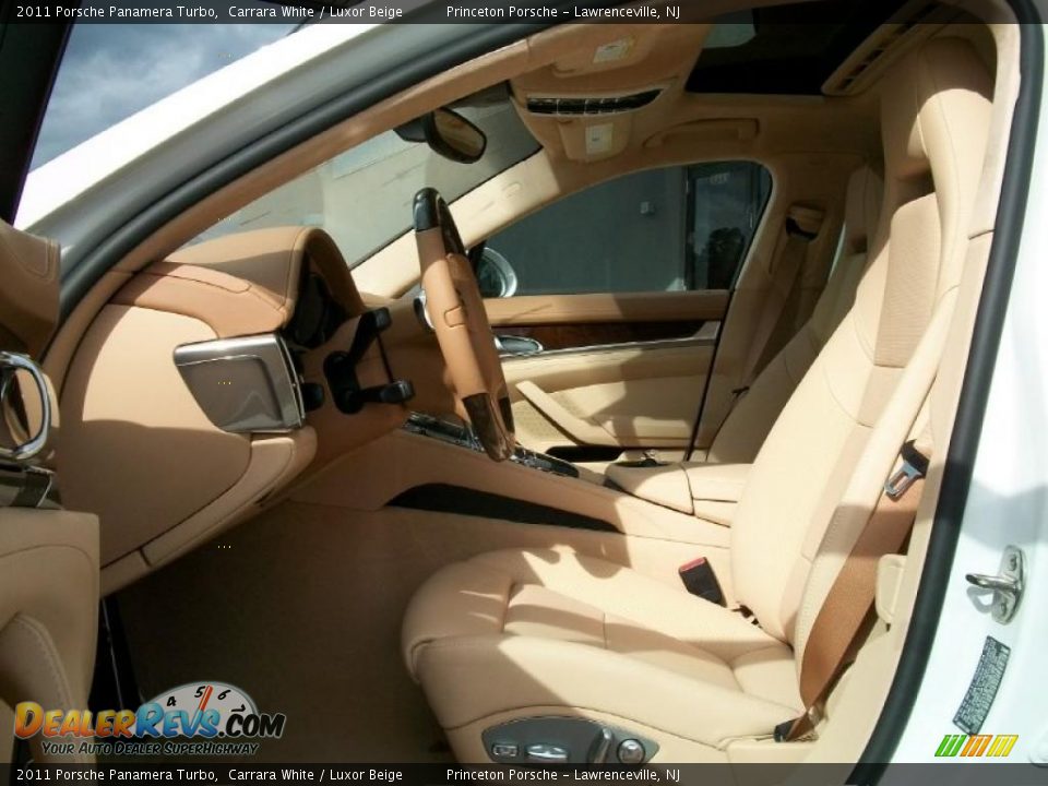 Luxor Beige Interior - 2011 Porsche Panamera Turbo Photo #13