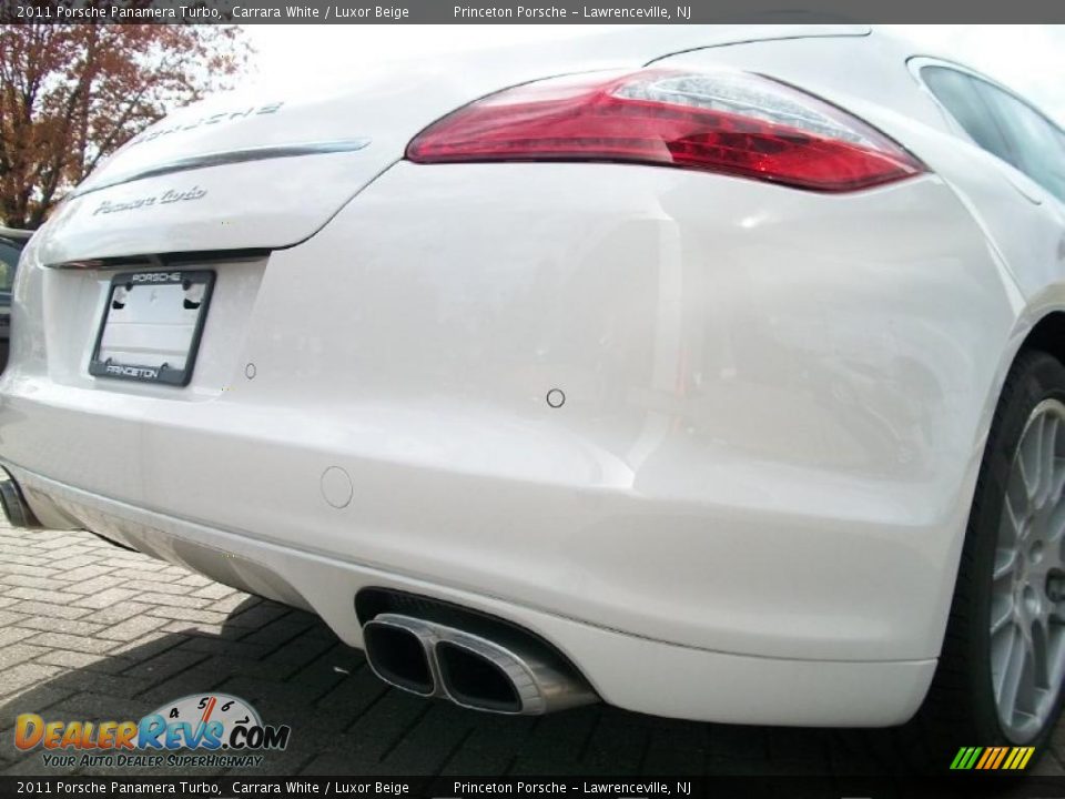 2011 Porsche Panamera Turbo Carrara White / Luxor Beige Photo #23