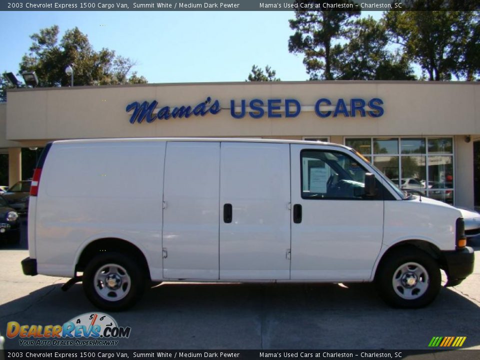 2003 Chevrolet Express 1500 Cargo Van Summit White / Medium Dark Pewter Photo #1