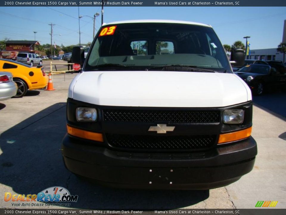 2003 Chevrolet Express 1500 Cargo Van Summit White / Medium Dark Pewter Photo #3