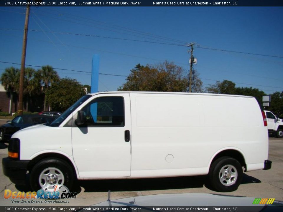 2003 Chevrolet Express 1500 Cargo Van Summit White / Medium Dark Pewter Photo #5