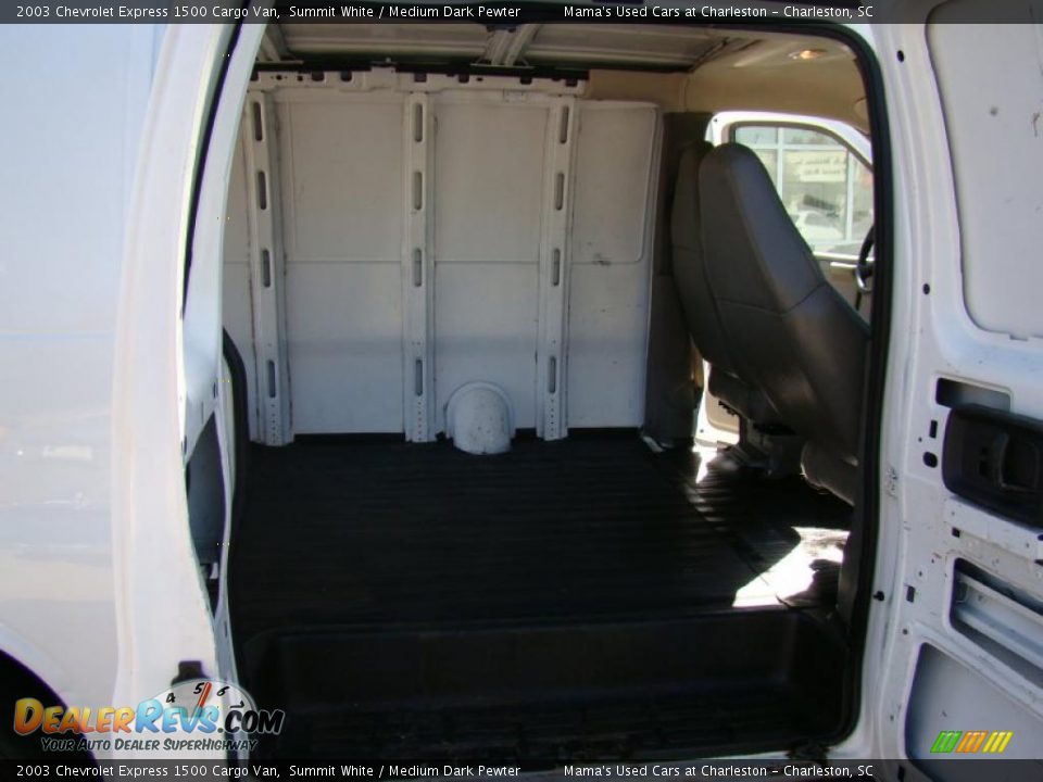 2003 Chevrolet Express 1500 Cargo Van Summit White / Medium Dark Pewter Photo #14