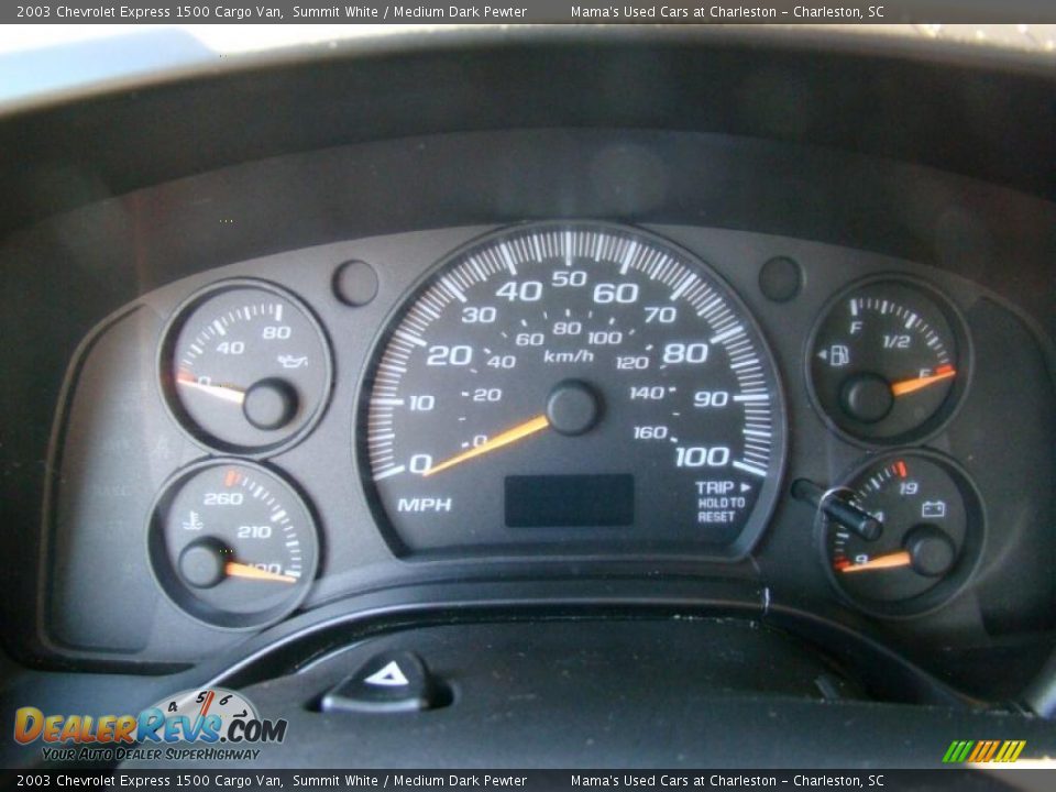 2003 Chevrolet Express 1500 Cargo Van Gauges Photo #22