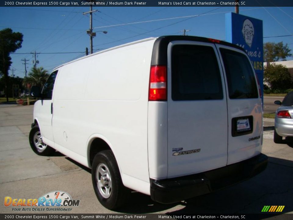 2003 Chevrolet Express 1500 Cargo Van Summit White / Medium Dark Pewter Photo #29