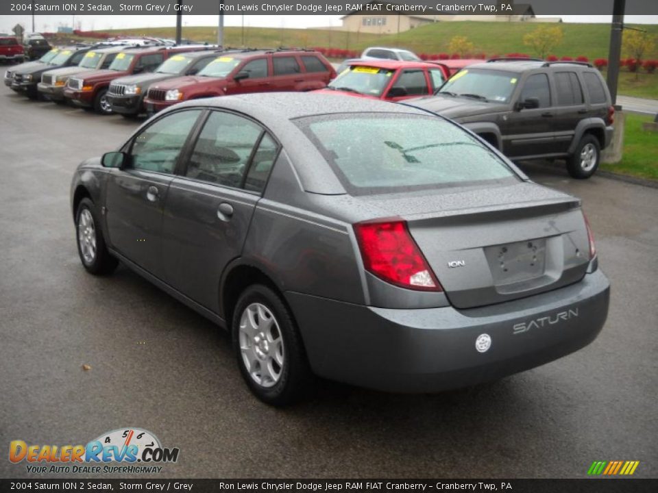 2004 Saturn ION 2 Sedan Storm Grey / Grey Photo #4