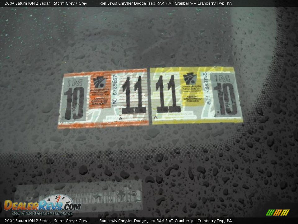 2004 Saturn ION 2 Sedan Storm Grey / Grey Photo #15