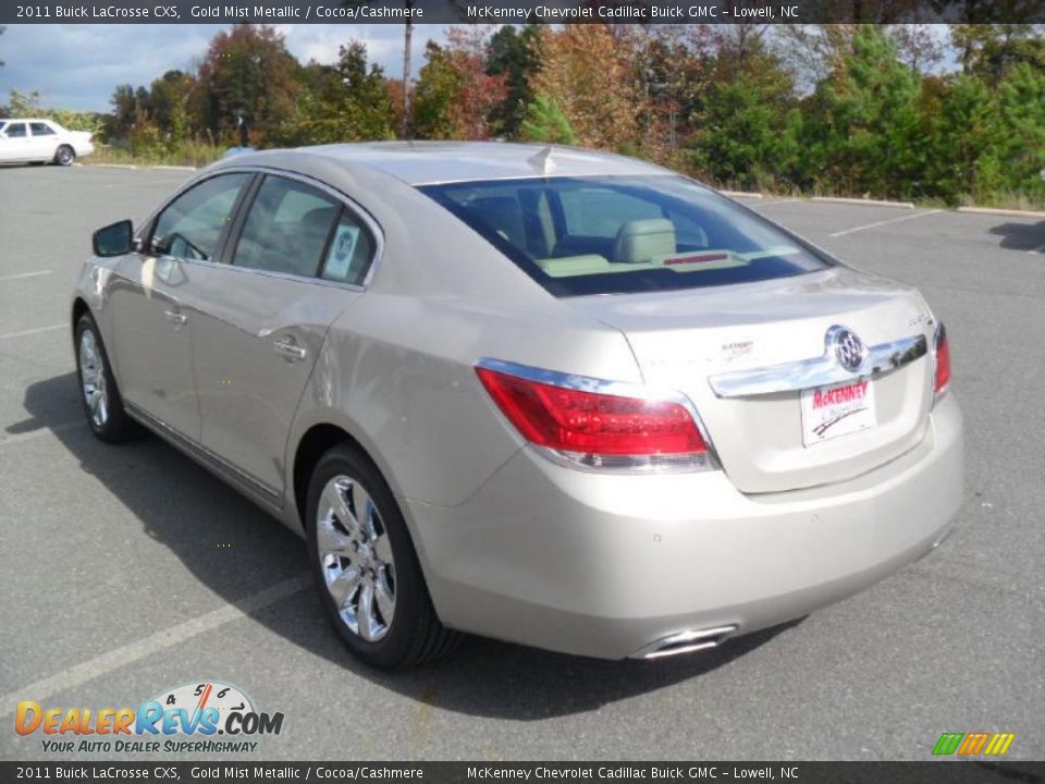 2011 Buick LaCrosse CXS Gold Mist Metallic / Cocoa/Cashmere Photo #2