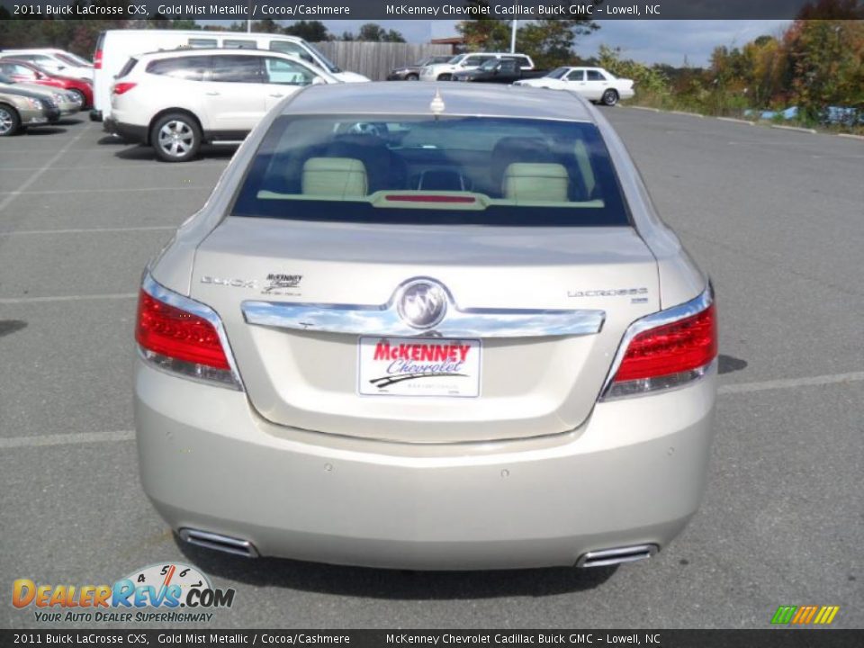 2011 Buick LaCrosse CXS Gold Mist Metallic / Cocoa/Cashmere Photo #3