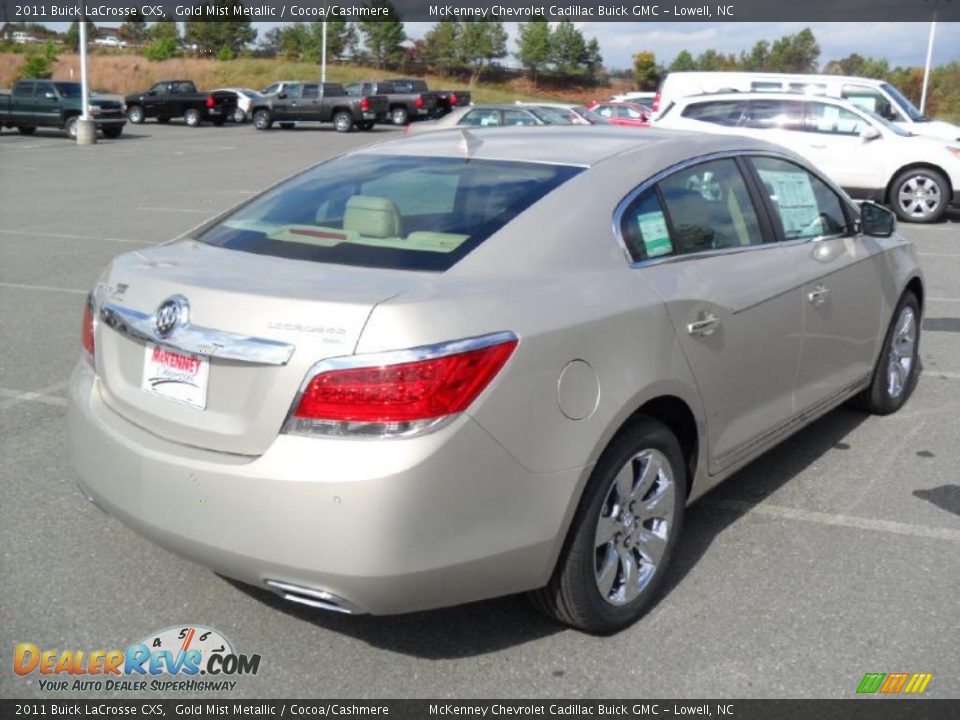 2011 Buick LaCrosse CXS Gold Mist Metallic / Cocoa/Cashmere Photo #4